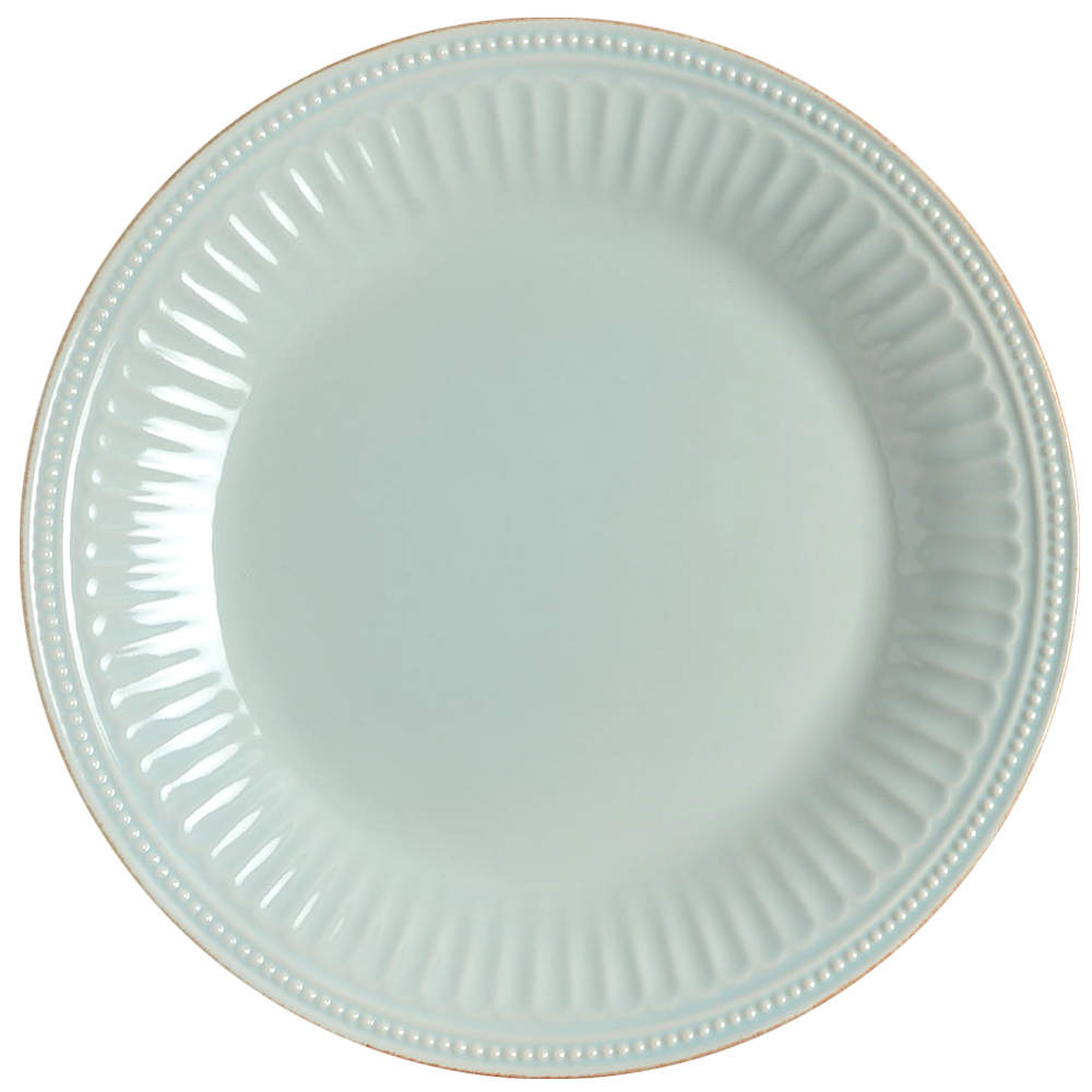 French Perle Groove Ice Blue Dinner Plate by Lenox-1