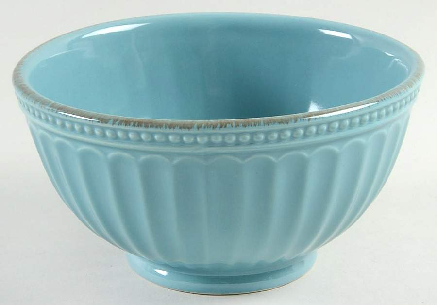 French Perle Groove Bluebell Soup/Cereal Bowl by Lenox-1