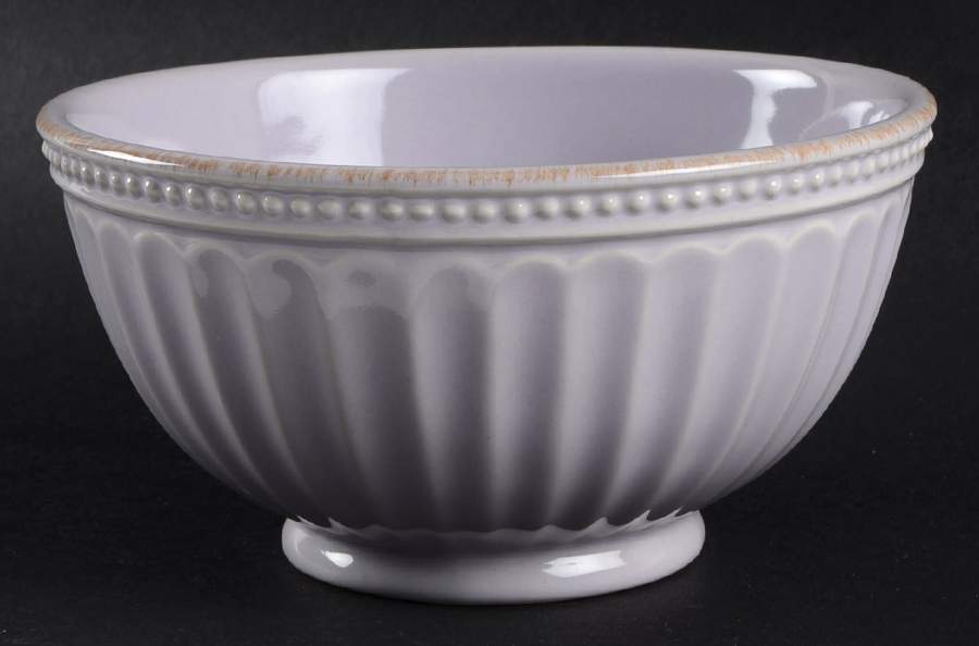 French Perle Groove Lilac Soup/Cereal Bowl by Lenox-1