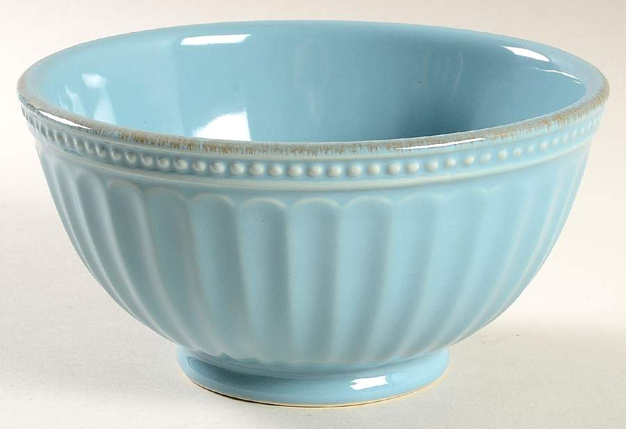 French Perle Groove Chambray Soup/Cereal Bowl by Lenox-1