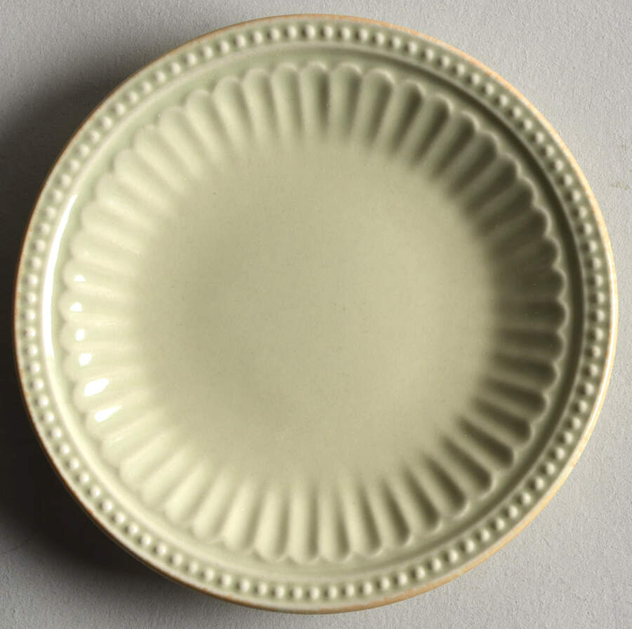 French Perle Groove Pistachio Tidbit Plate by Lenox-1