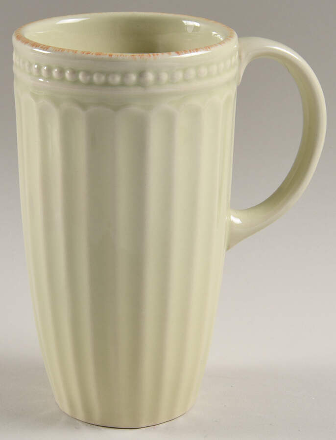 French Perle Groove Thyme Tall Mug by Lenox-1