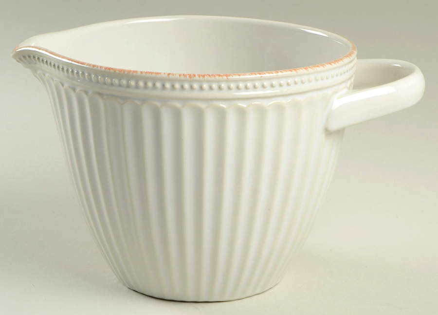 French Perle Groove White Batter Bowl by Lenox-1