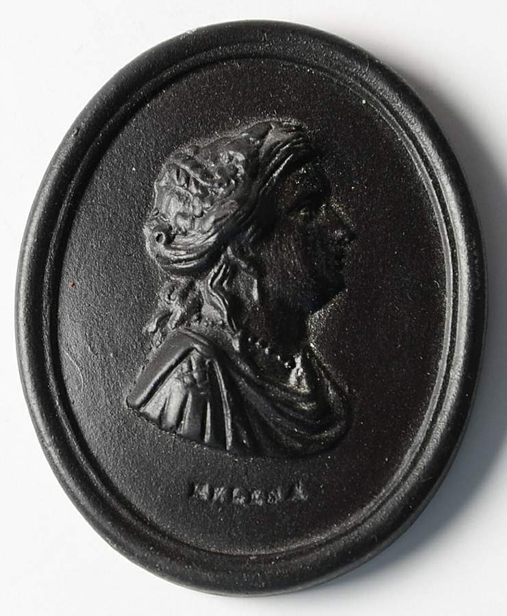 Black Basalt Cameos Cameo by Leedsware-1