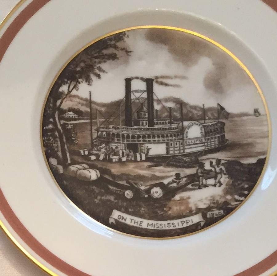 Currier and Ives Prints Dinner Plate by Lenox-1