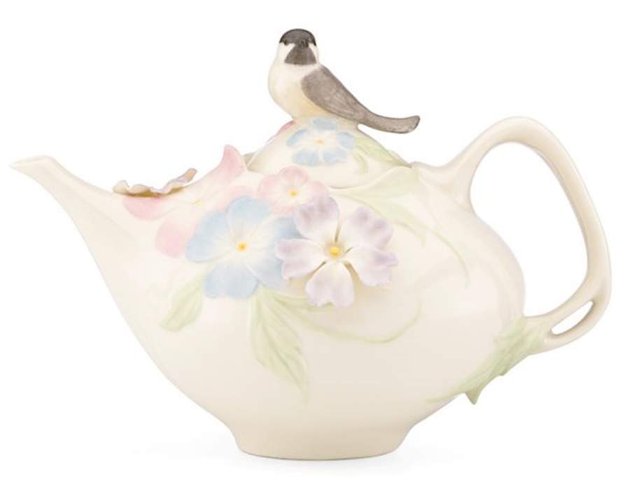 Blossoms and Birds Teapot & Lid by Lenox-1