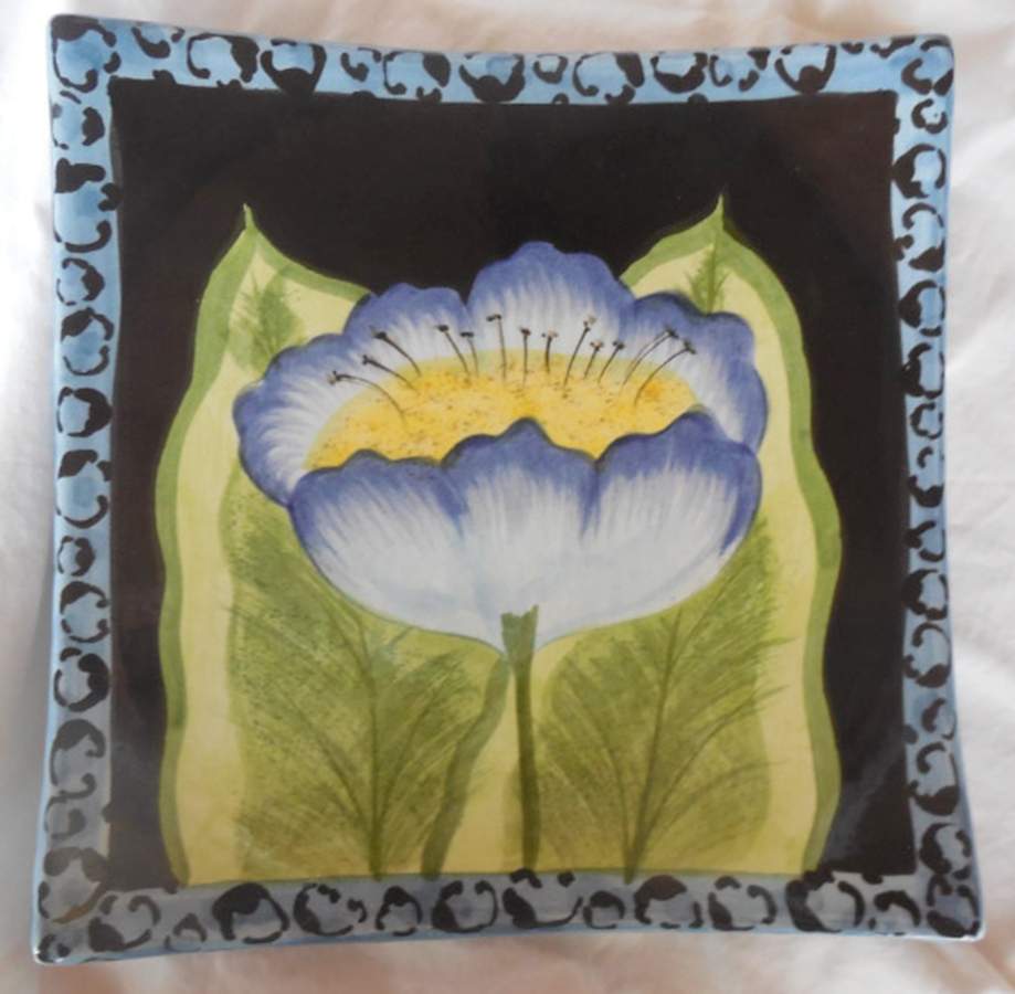LGA140 Square Salad Plate by Laurie Gates-1