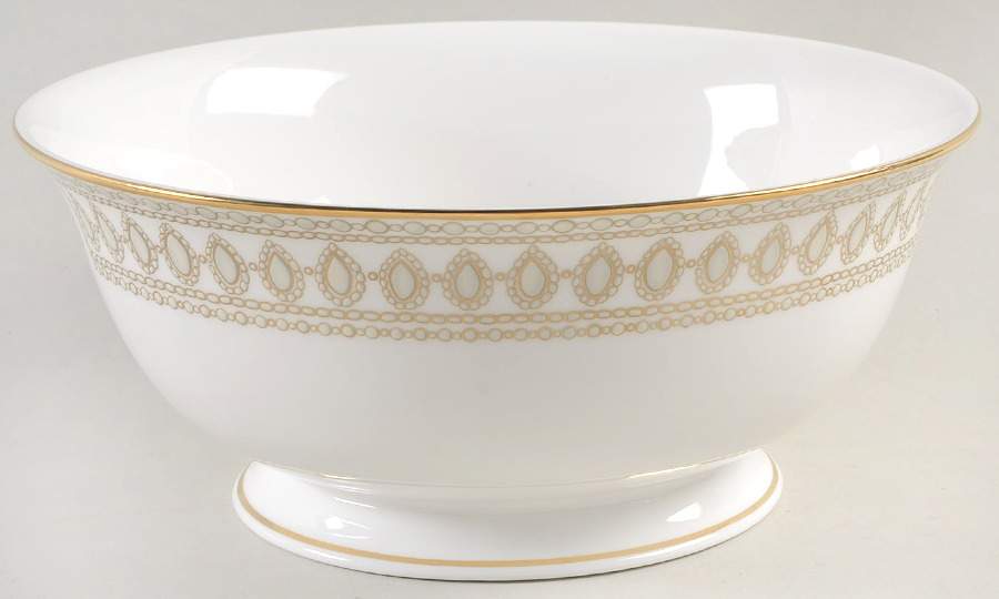Gilded Pearl 8" Round Serving Bowl by Lenox-1