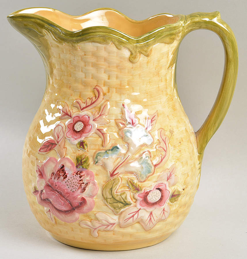 Majolica Garden Pitcher by Longaberger-1
