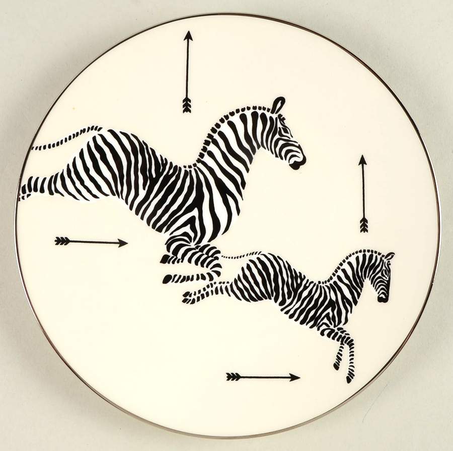 Zebras Platinum Salad Plate by Lenox-1