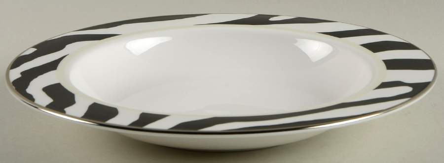 Zebras Platinum 9" Soup/Pasta Bowl by Lenox-1