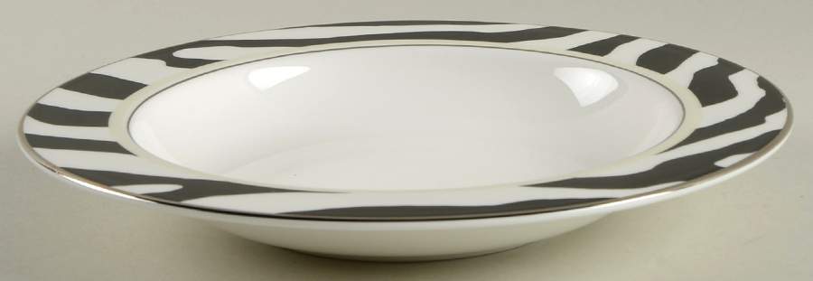 Zebras Platinum 9" Soup/Pasta Bowl by Lenox-1