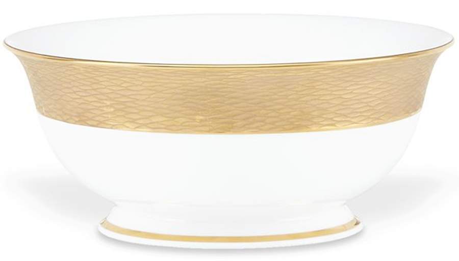 Mandarin Gold 8" Round Serving Bowl by Lenox-1