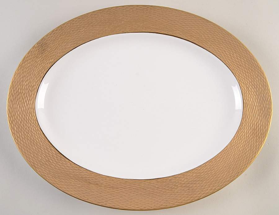 Mandarin Gold 16" Oval Serving Platter by Lenox-1