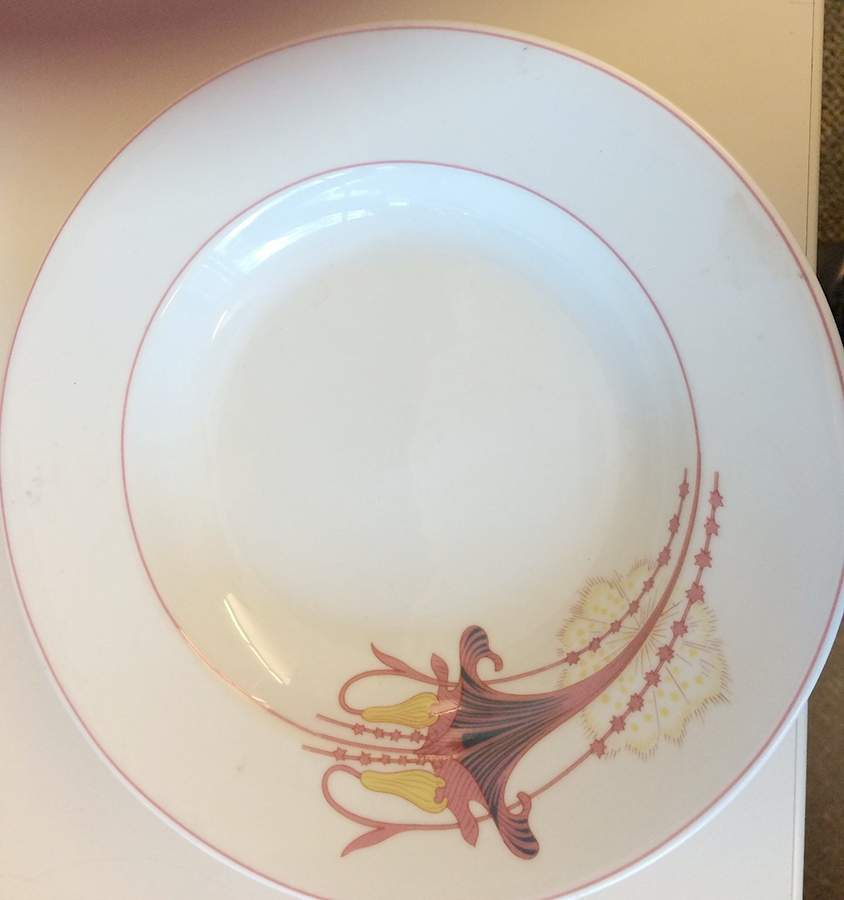 LIM352 Rim Soup Bowl by Limoges-French-1