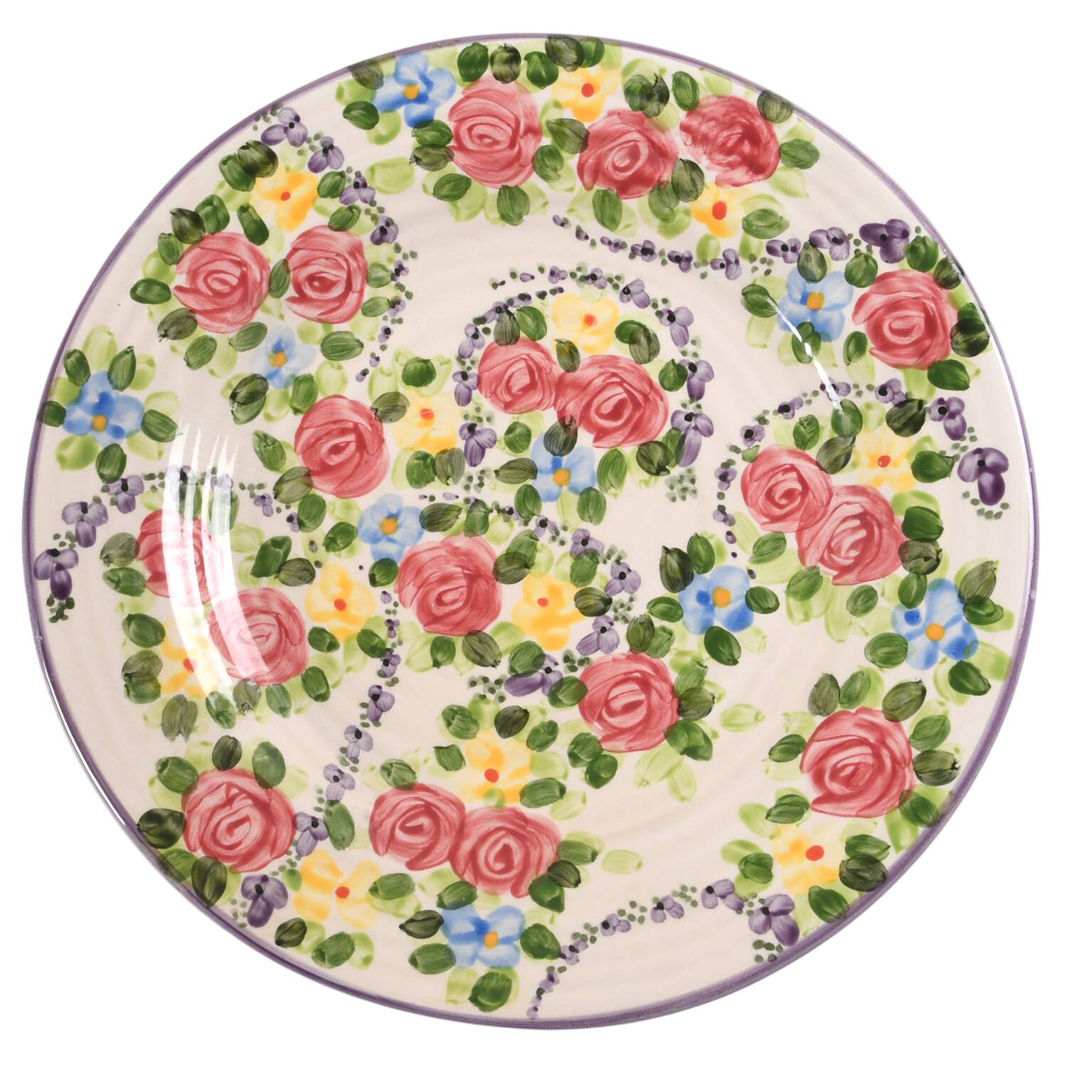 Rose Parade Dinner Plate by Linens N Things-1