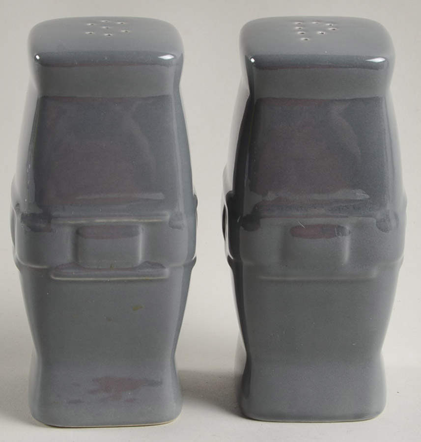 Woven Traditions-Pewter Gray Salt & Pepper Set by Longaberger-1