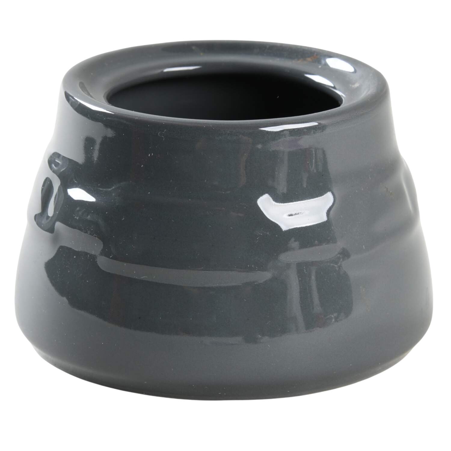 Woven Traditions-Pewter Gray Sugar Bowl No Lid by Longaberger-1