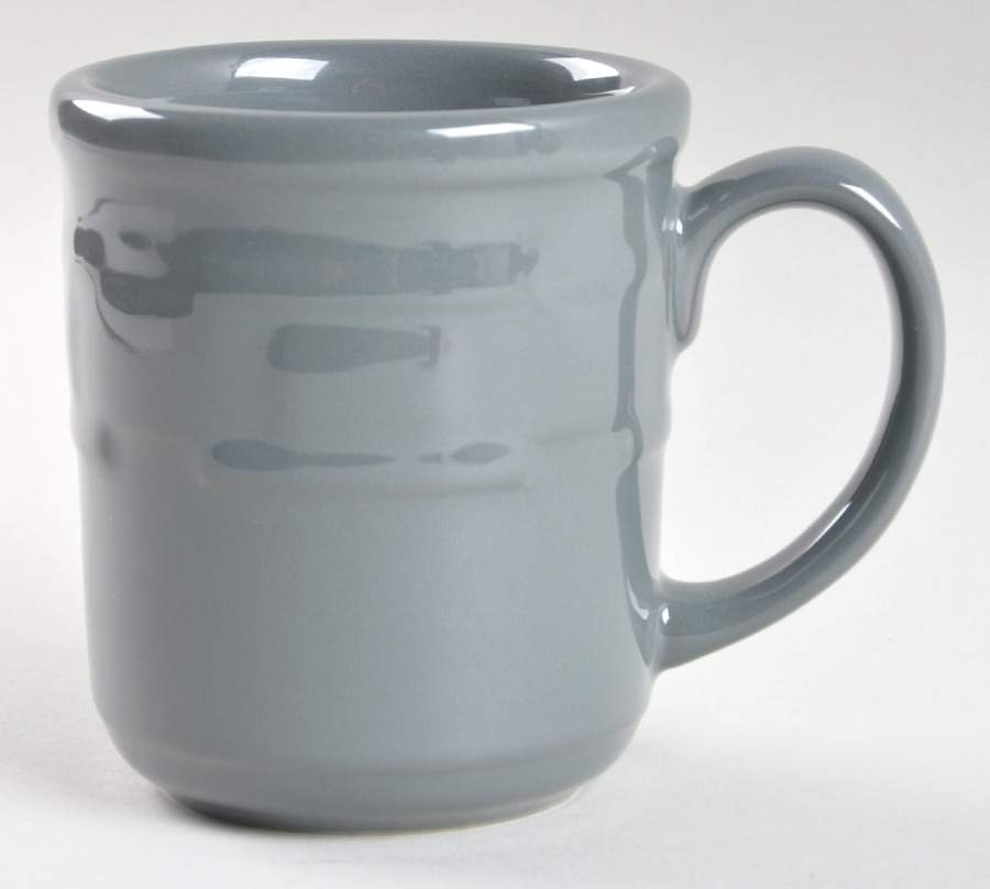 Woven Traditions-Pewter Gray Mug by Longaberger-1