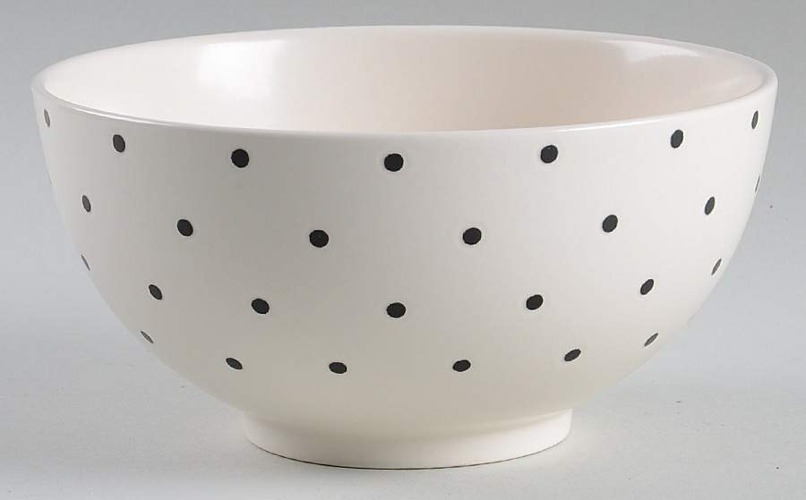Larabee Dot Cream Soup/Cereal Bowl by Lenox-1