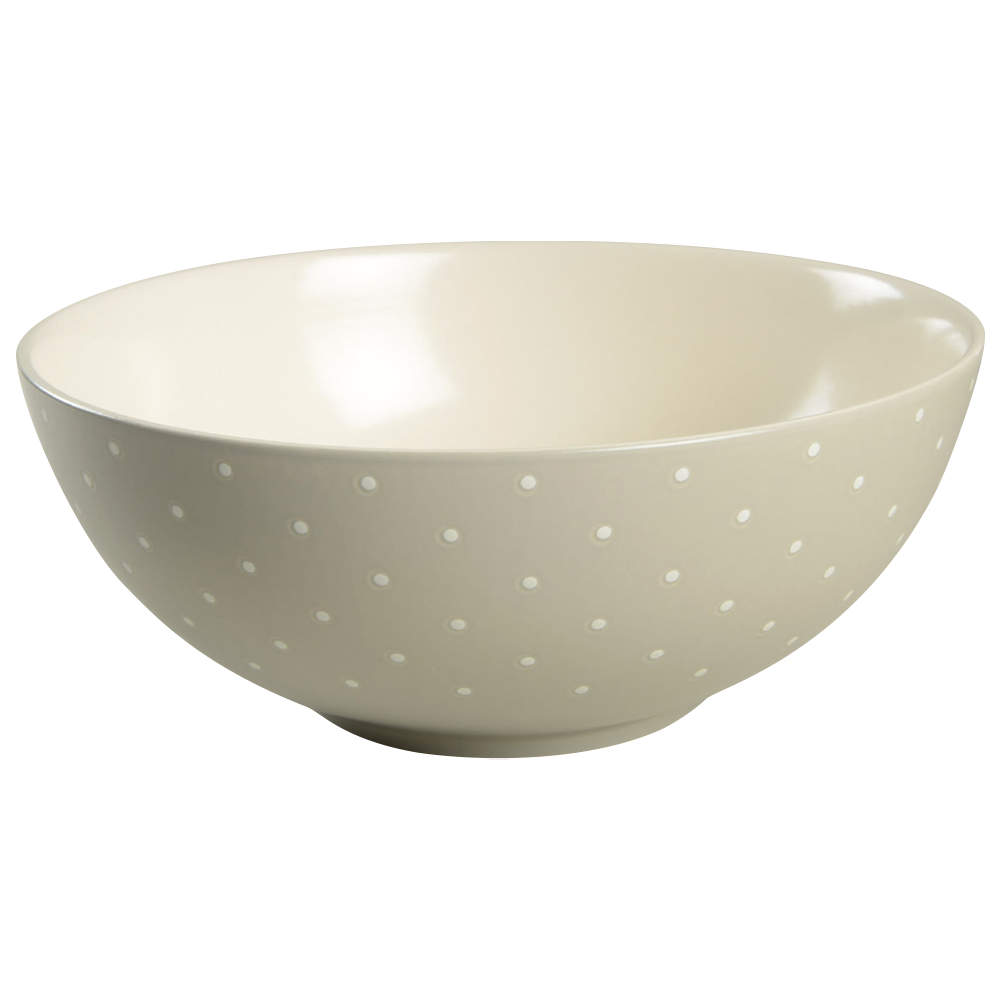 Larabee Dot Grey 9" Round Serving Bowl by Lenox-1