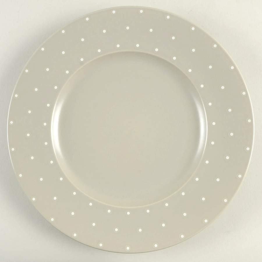Larabee Dot Grey Dinner Plate by Lenox-1
