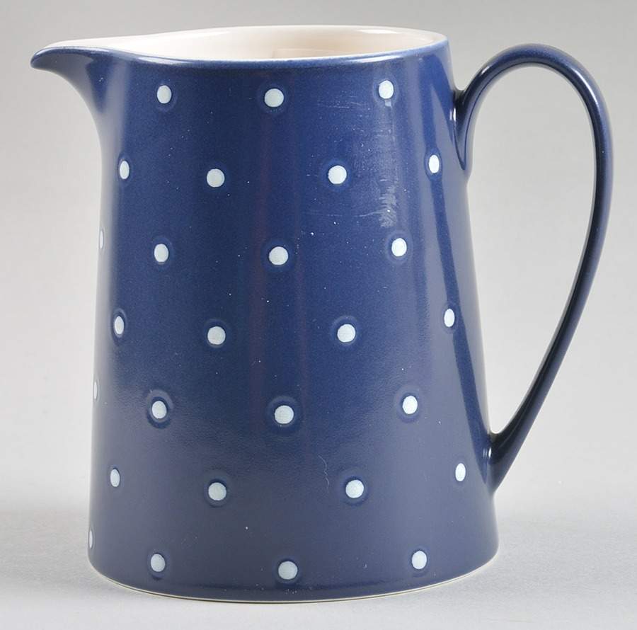 Larabee Dot Navy Blue Creamer by Lenox-1