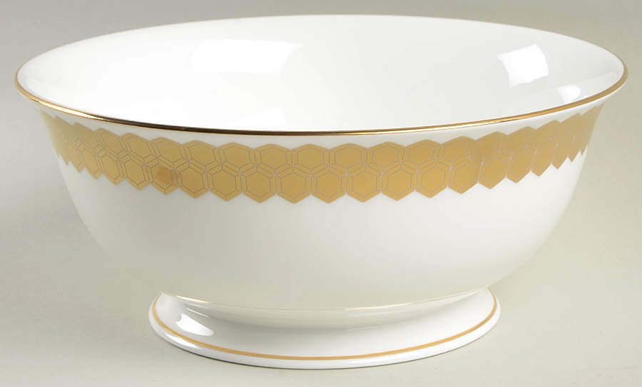Prismatic Gold 8" Round Serving Bowl by Lenox-1