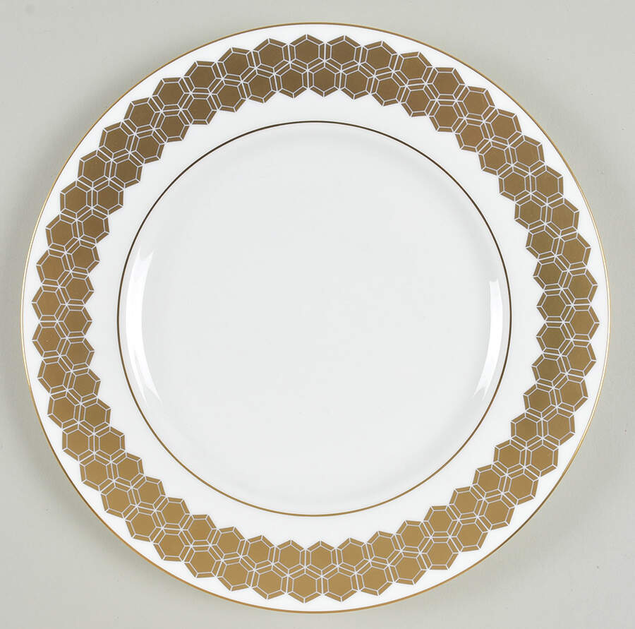 Prismatic Gold Accent Luncheon Plate by Lenox-1