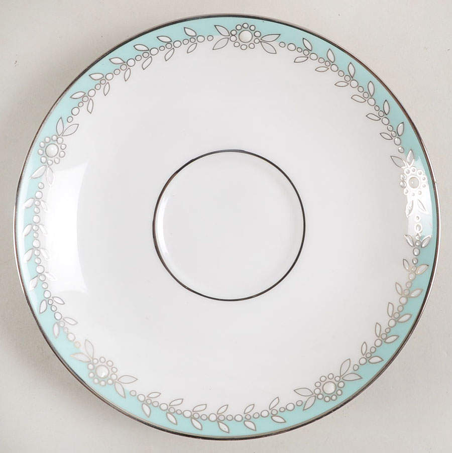 Empire Pearl Turquoise Saucer for Footed Cup by Lenox-1