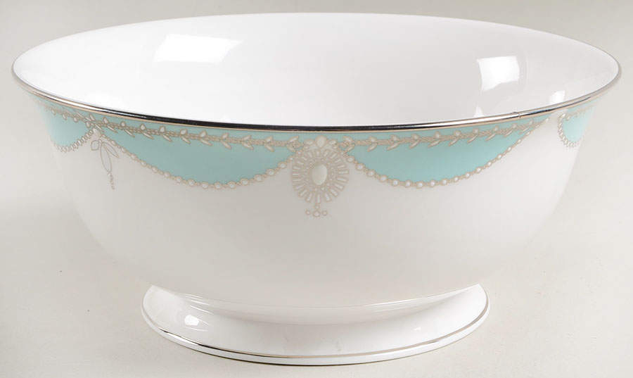 Empire Pearl Turquoise 8" Round Vegetable by Lenox-1