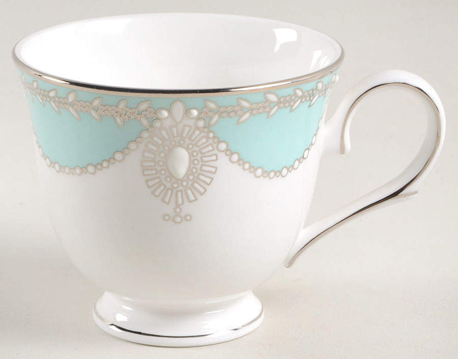 Empire Pearl Turquoise Footed Cup by Lenox-1