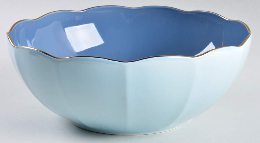 Marchesa Shades Blue 9" Round Serving Bowl by Lenox-1