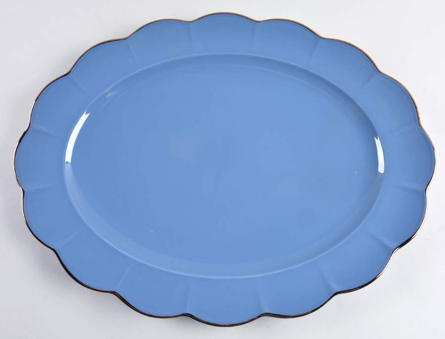Marchesa Shades Blue 16" Oval Serving Platter by Lenox-1