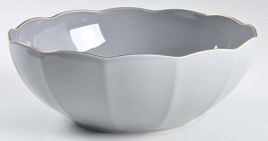 Marchesa Shades Grey 9" Round Serving Bowl by Lenox-1