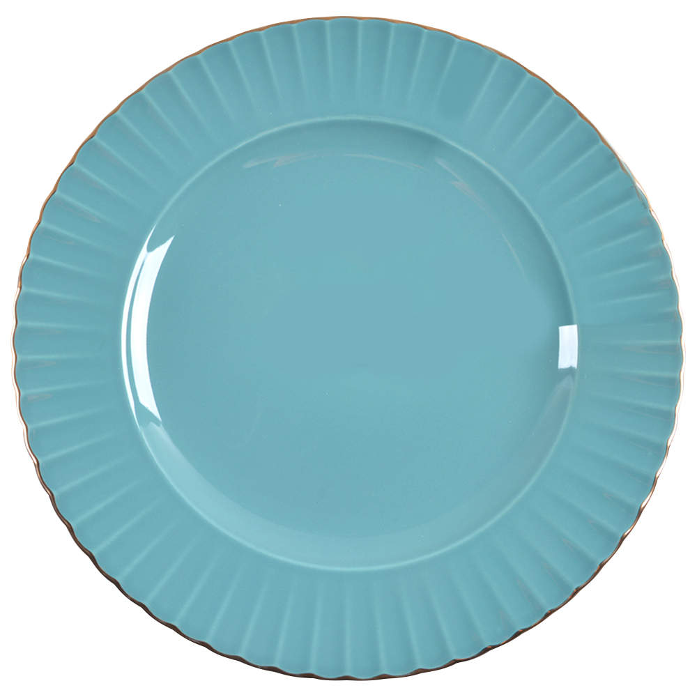 Marchesa Shades Teal Accent Luncheon Plate by Lenox-1