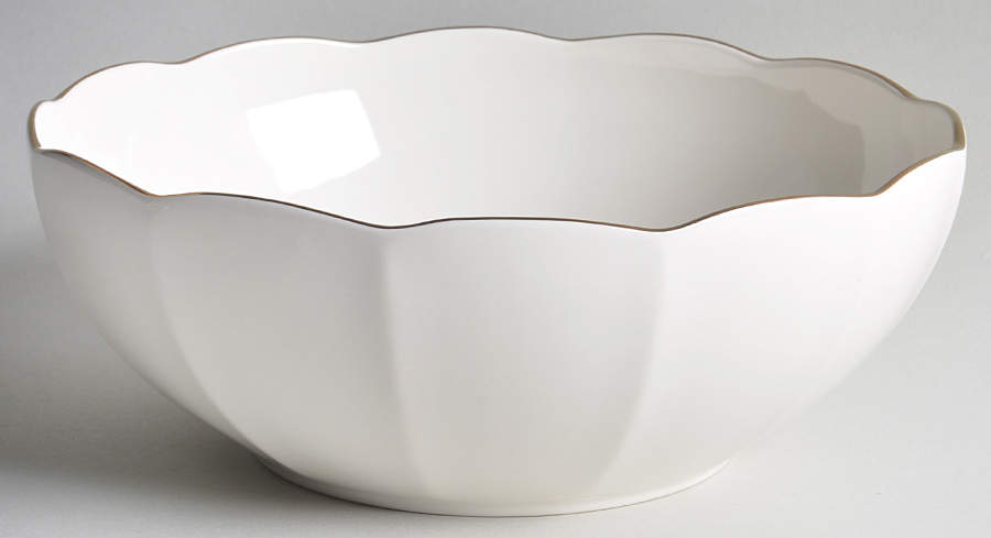 Marchesa Shades White 9" Round Serving Bowl by Lenox-1