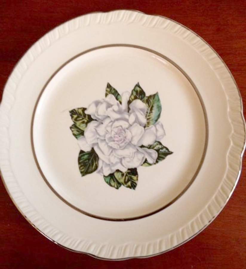 Corsage Salad Plate by Limoges-American-1