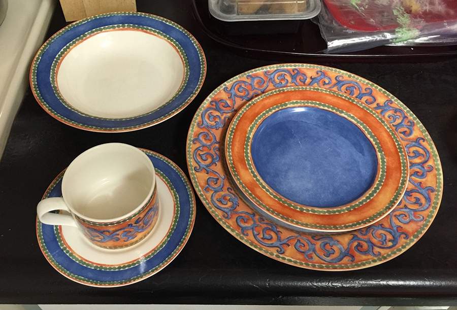 Dynasty Flat Cup & Saucer Set by Lillian Vernon-1