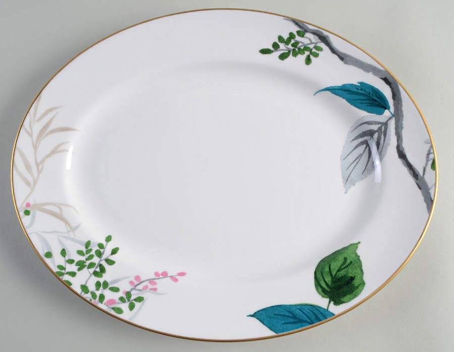 Birch Way 13" Oval Serving Platter by Lenox-1