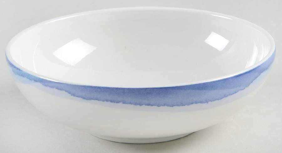 Indigo Watercolor Stripe Fruit/Dessert (Sauce) Bowl by Lenox-1