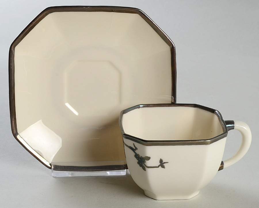 L455 Flat Cup & Saucer Set by Lenox-1