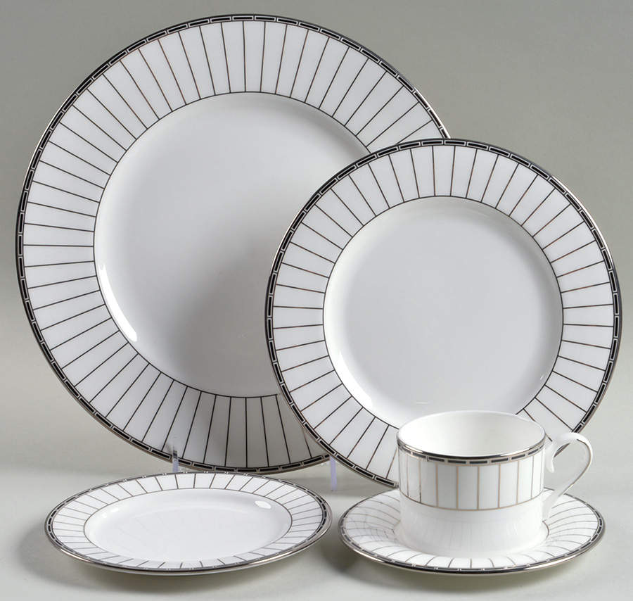 Platinum Onyx 20 Piece Set by Lenox-1