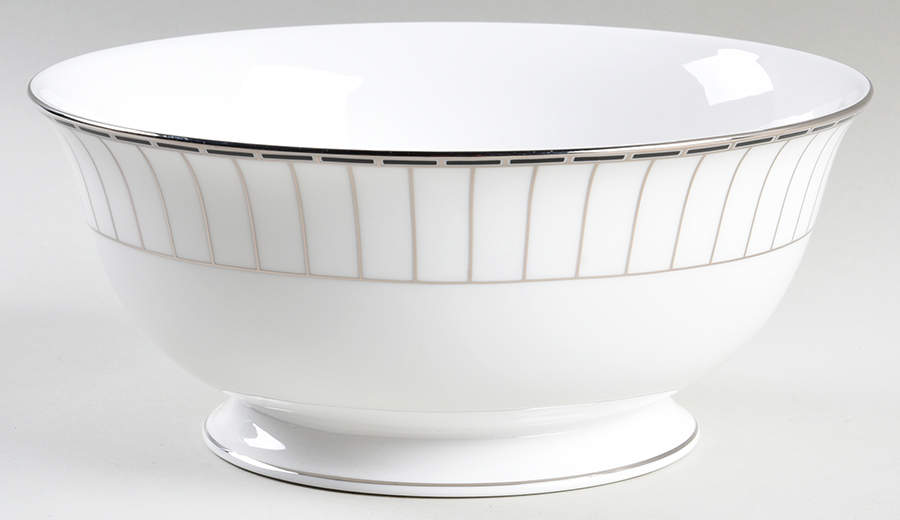 Platinum Onyx 8" Round Serving Bowl by Lenox-1