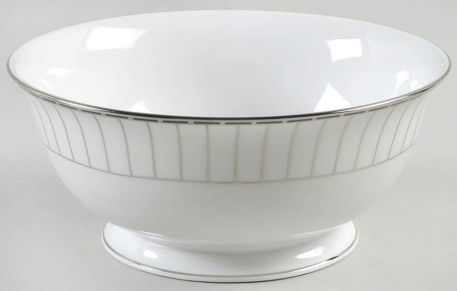 Platinum Onyx 8" Round Serving Bowl by Lenox-1
