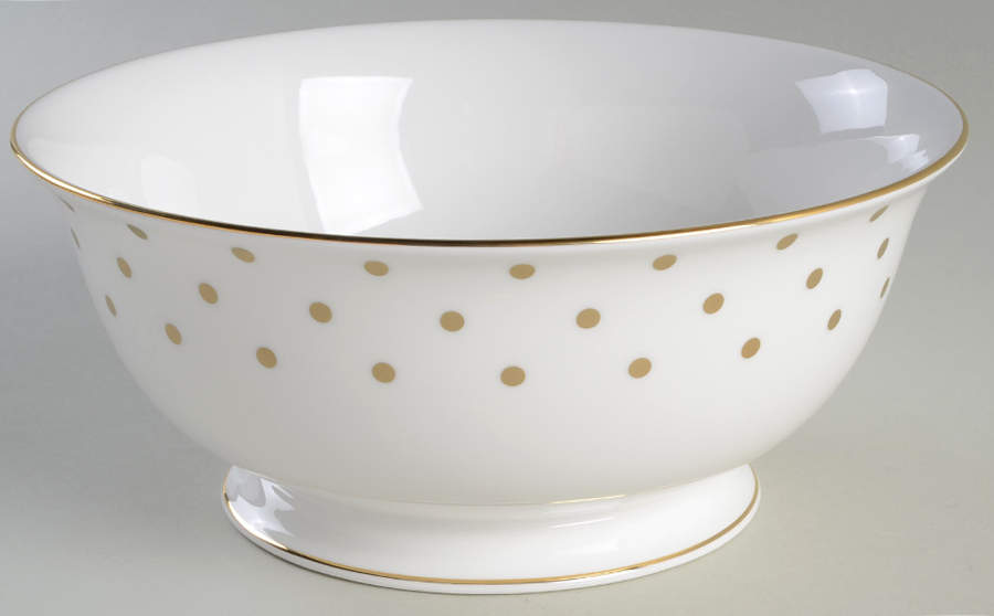 Larabee Road Gold 8" Round Serving Bowl by Lenox-1