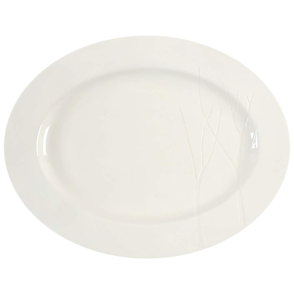 Park City (Carved) 16" Oval Serving Platter by Lenox-1