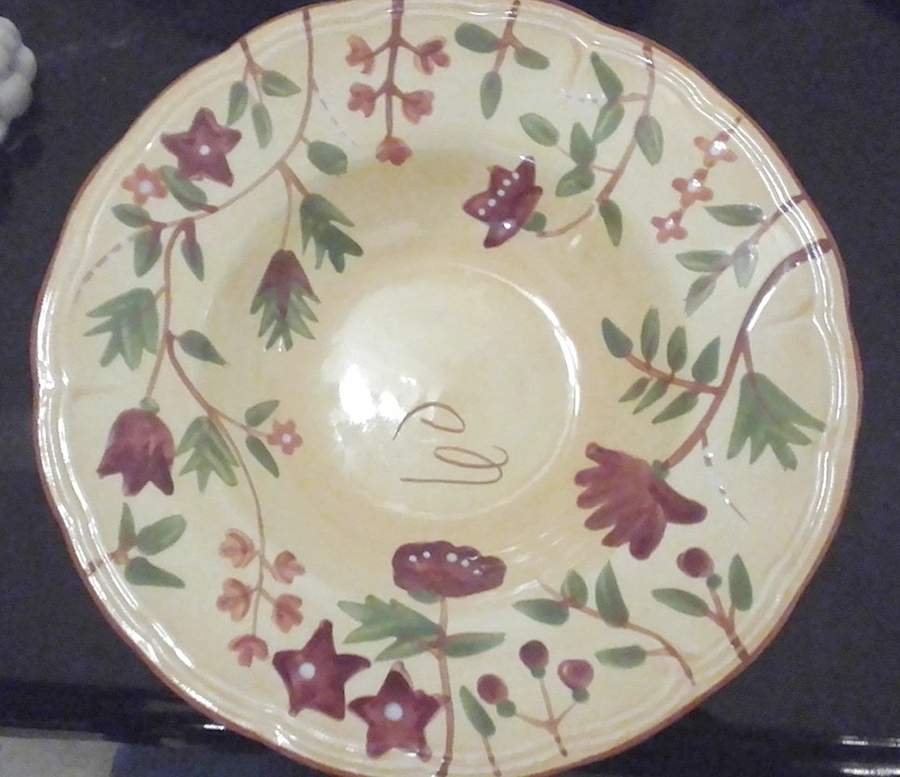 Antionette Rim Soup Bowl by Living Art-1