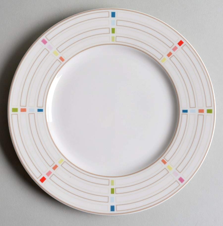 Entertain 365 (Sculpture Confetti) Accent Luncheon Salad Plate by Lenox-1
