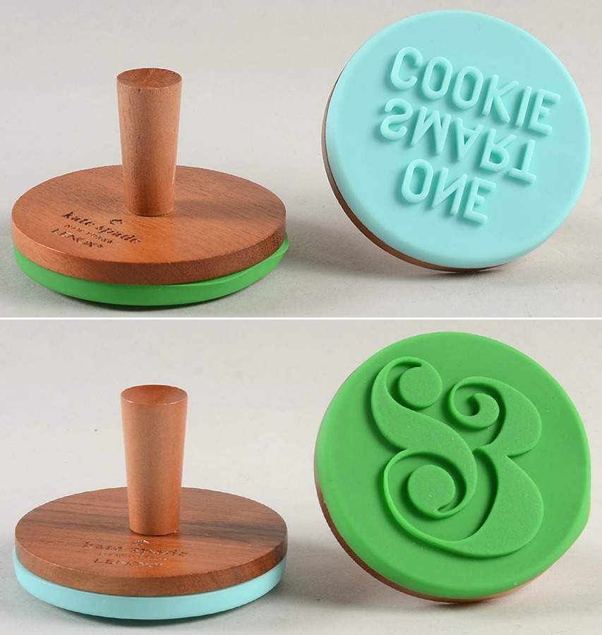 All in Good Taste Cookie Mold/Press - Set of 2 Motifs by Lenox-1